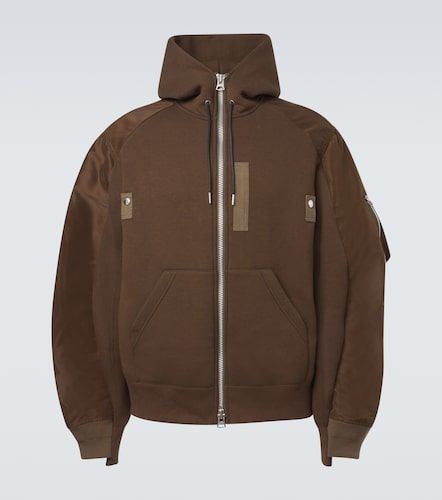 Sudadera en mezcla de algodón y sarga - Sacai - Modalova