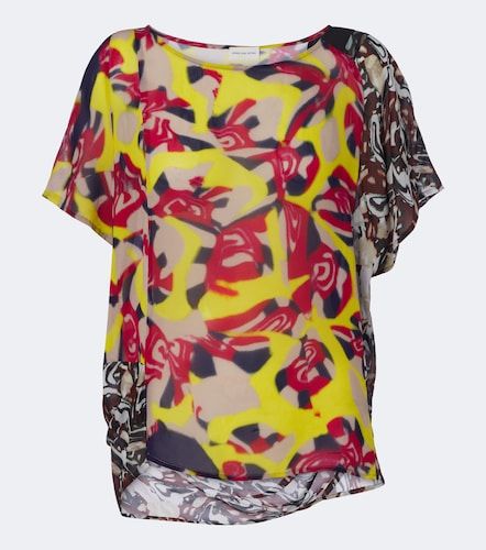 Top estampado drapeado - Dries Van Noten - Modalova