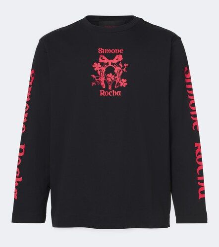 Printed cotton jersey T-shirt - Simone Rocha - Modalova