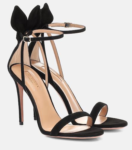 Aquazzura Bow Tie 105 suede sandals - Aquazzura - Modalova