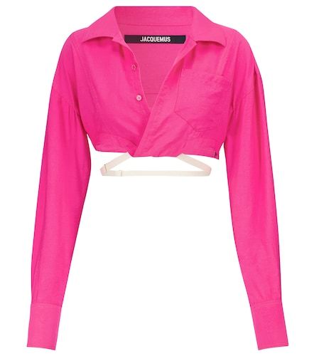 Camicia cropped Laurier in misto lino - Jacquemus - Modalova