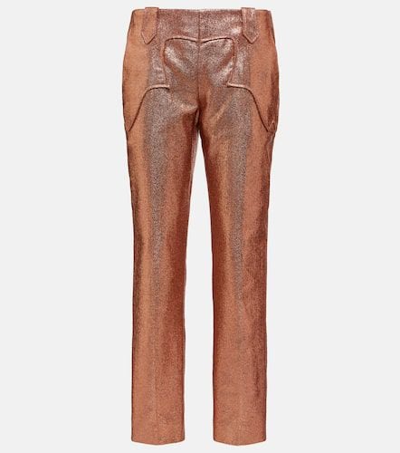 Iridescent sable straight-leg pants - Tom Ford - Modalova