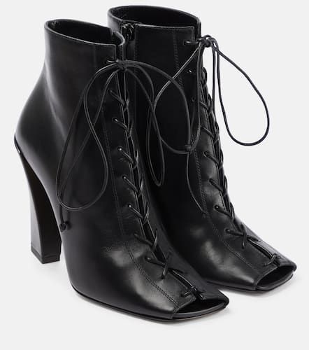 Reese leather peep-toe ankle boots - Victoria Beckham - Modalova