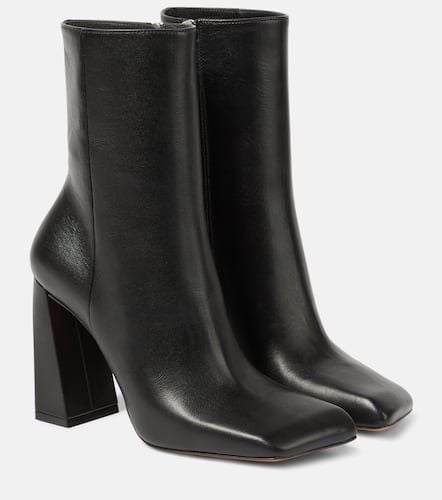 Marine 95 leather ankle boots - Amina Muaddi - Modalova