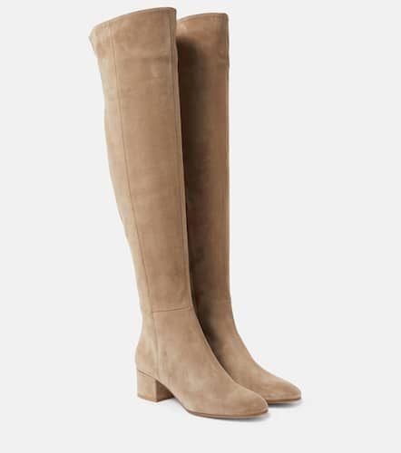 Rolling suede over-the-knee boots - Gianvito Rossi - Modalova