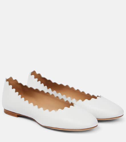 ChloÃ© Lauren scalloped leather ballet flats - Chloe - Modalova