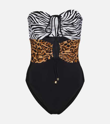 Printed halterneck swimsuit - Karla Colletto - Modalova