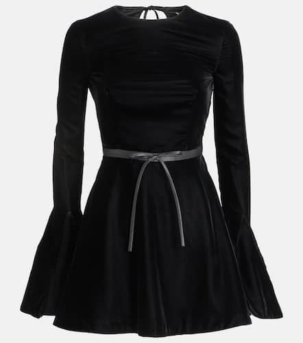 Open-back velvet minidress - Saint Laurent - Modalova