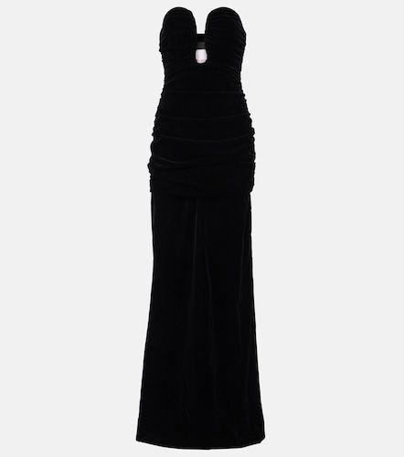 Abito lungo bustier in velluto - Carolina Herrera - Modalova