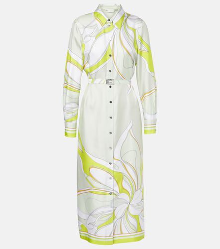 Printed silk twill shirt dress - Tory Burch - Modalova