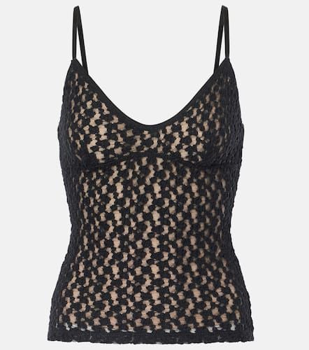 Floral sheer smocked lace camisole - Vince - Modalova