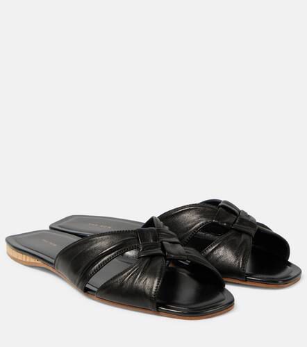 The Row Soft Knot leather slides - The Row - Modalova