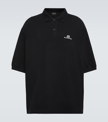 Oversized cotton piquÃ© polo shirt - Balenciaga - Modalova