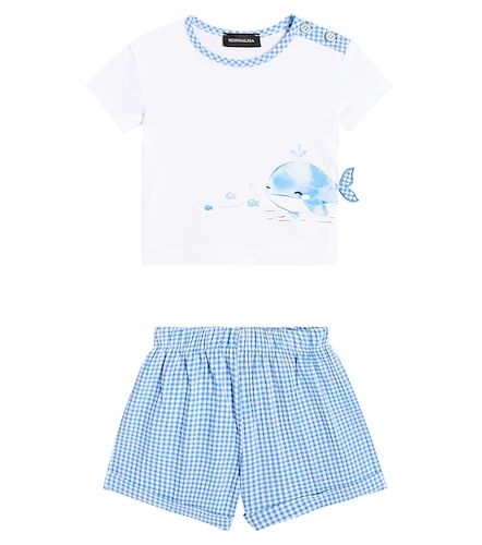 Bebé - set de camiseta y shorts algodón - Monnalisa - Modalova