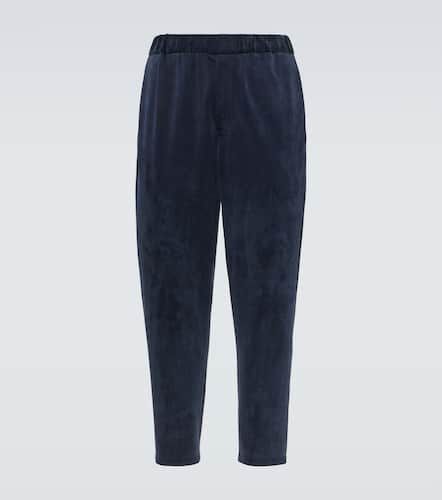 Jersey straight pants - Giorgio Armani - Modalova