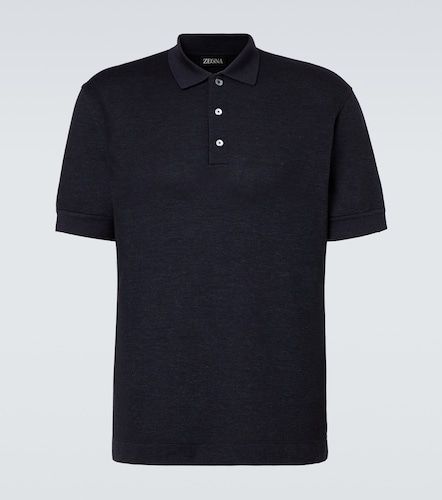 Zegna Polo in cotone e seta - Zegna - Modalova