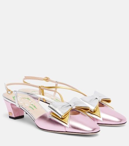 Bowow 45 metallic leather pumps - Valentino Garavani - Modalova