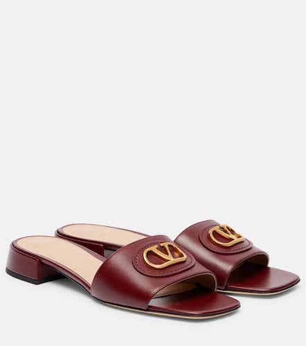 VLogo leather slides - Valentino Garavani - Modalova