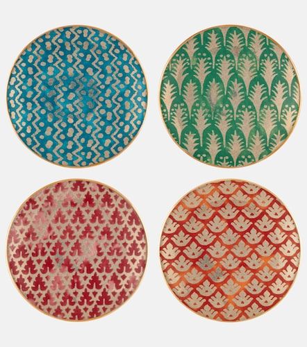 X Fortuny set de 4 platos de postre de loza - L'Objet - Modalova