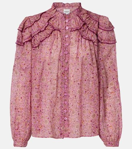 Christa printed ruffled cotton blouse - Marant Etoile - Modalova