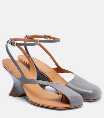 Leather wedge sandals - Dries Van Noten - Modalova