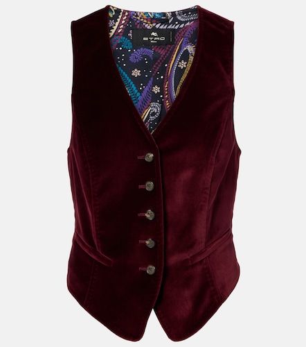 Chaleco de terciopelo de algodón - Etro - Modalova