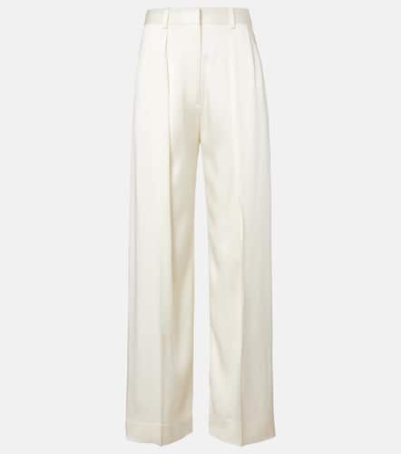 Pantaloni a gamba larga in raso - Victoria Beckham - Modalova