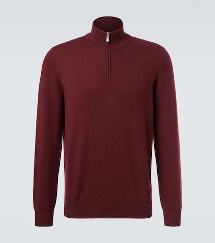 Pullover in cashmere con zip - Brunello Cucinelli - Modalova