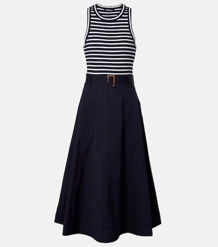 Vestido midi en mezcla de algodón - Veronica Beard - Modalova