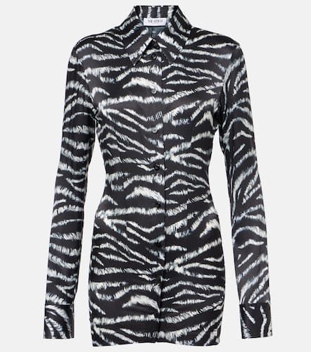 The Attico Zebra-print satin shirt - The Attico - Modalova