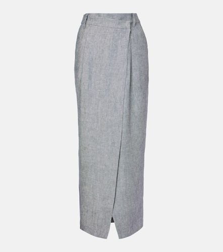 Hemp and linen maxi skirt - Brunello Cucinelli - Modalova