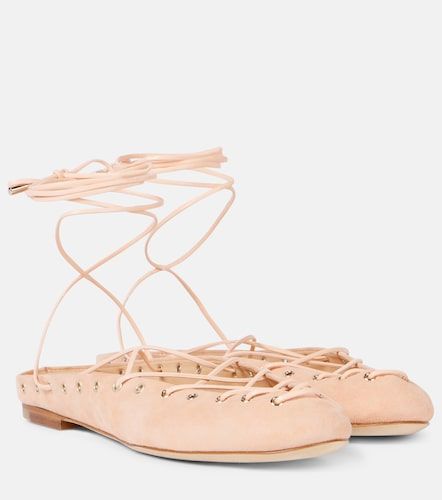 Chloe Ghillies suede flats - Chloe - Modalova