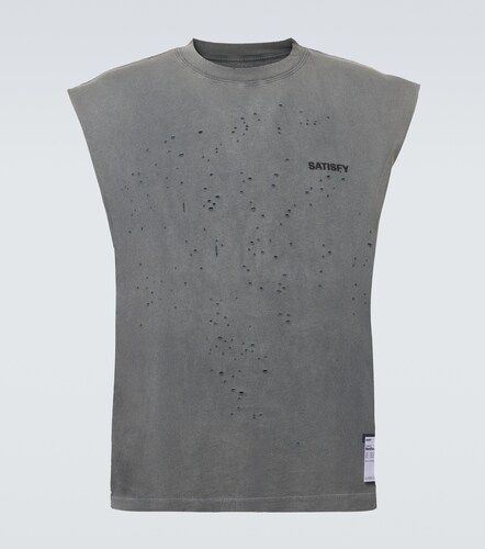 MothTech Muscle distressed cotton T-shirt - Satisfy - Modalova