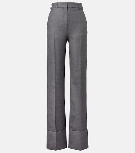 High-rise wool straight pants - Valentino Garavani - Modalova