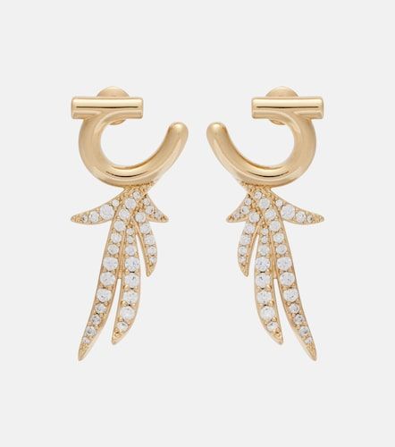 Crystal-embellished earrings - Ferragamo - Modalova