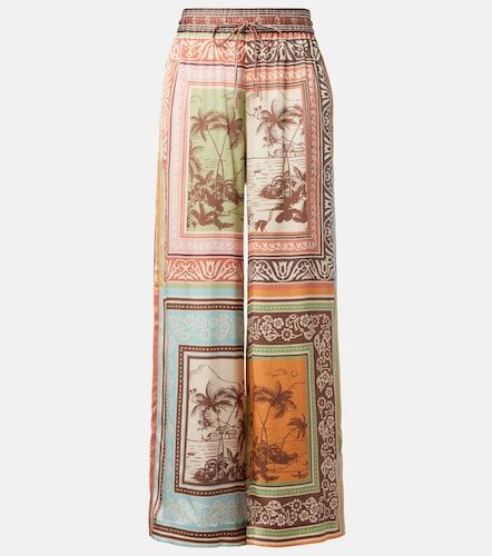 Alberta silk satin palazzo pants - Alemais - Modalova