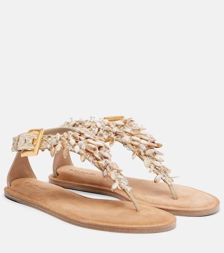 Balmain Sandali infradito in suede - Balmain - Modalova