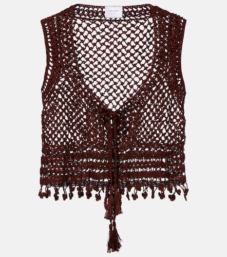 Crop top Marrakesh de croché de algodón - Anna Kosturova - Modalova
