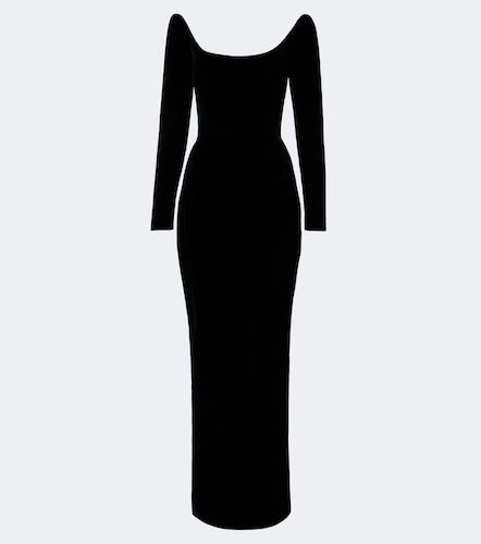 Mugler Abito lungo in velluto - Mugler - Modalova