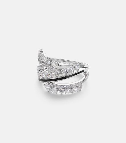 Anillo Twist de oro blanco con diamantes - Kamyen - Modalova