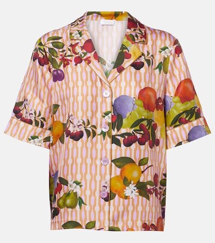 Camisa Cherry de sarga de seda estampada - Eres - Modalova