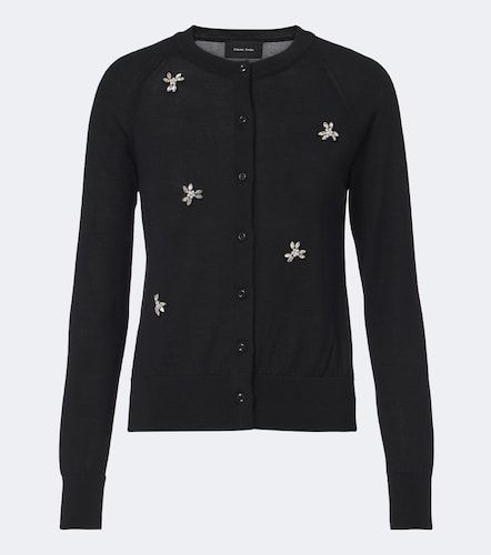 Embellished wool and silk cardigan - Simone Rocha - Modalova