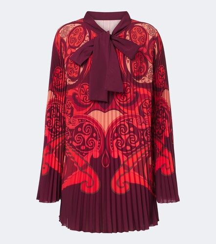 Alchemy pleated tie-neck minidress - La DoubleJ - Modalova