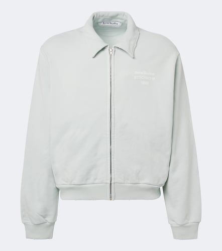 Sudadera en mezcla de algodón con logo - Acne Studios - Modalova