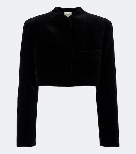 Khaite Samo cropped velvet jacket - Khaite - Modalova