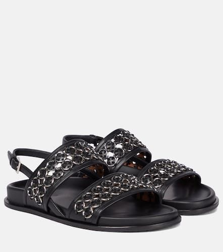 Alaïa Verzierte Sandalen aus Leder - Alaia - Modalova