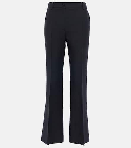 High-rise wool and silk pants - Valentino - Modalova