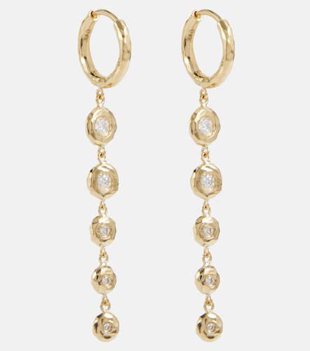 Pendientes Charmed Micro Gabby de oro de 18 ct con diamantes - Octavia Elizabeth - Modalova
