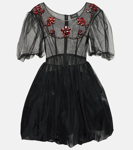 Embellished tulle minidress - Simone Rocha - Modalova