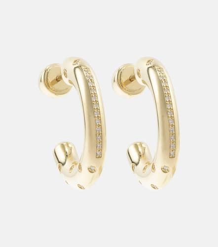 Peggy 14kt earrings with diamonds - Lauren Rubinski - Modalova